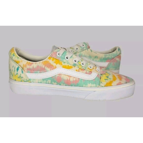 VANS Old Skool Low Shoes Sneakers Womens 8 Psychedelic Tie Dye Pastel 500714 - Picture 10 of 13